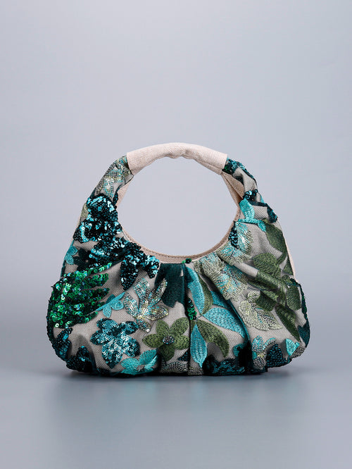 Bolso Bordado Turquesa