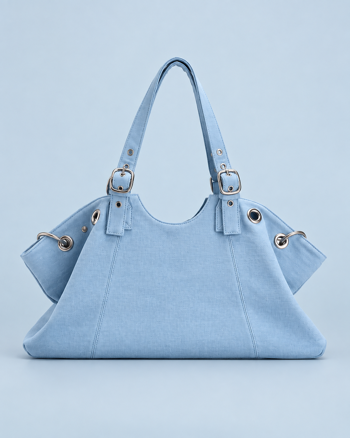 Bolso Azul Celeste con Hebillas