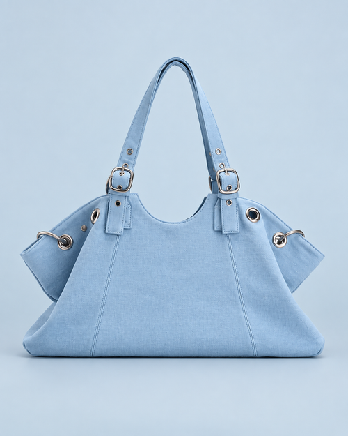 Bolso Azul Celeste con Hebillas