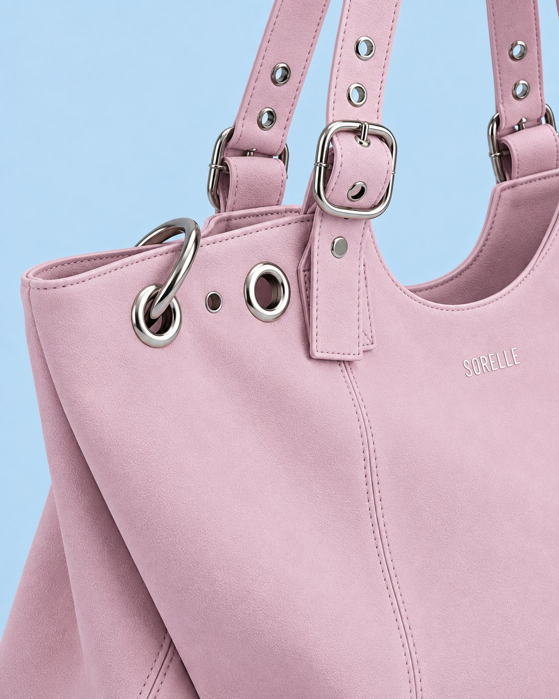 Bolso Rosa con Hebillas