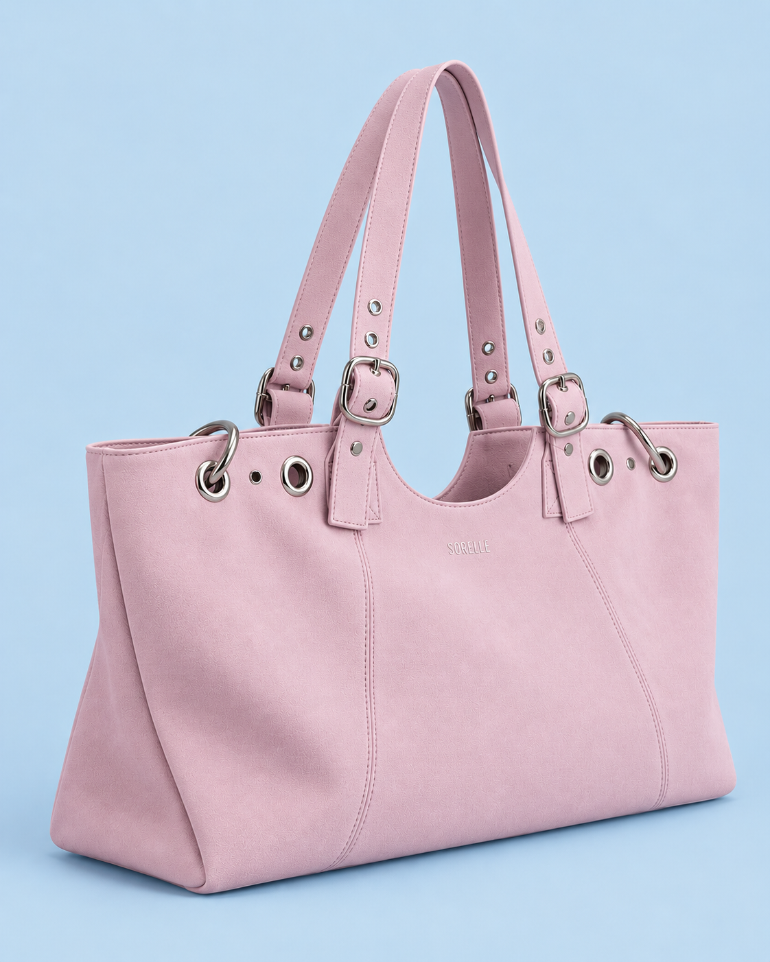 Bolso Rosa con Hebillas