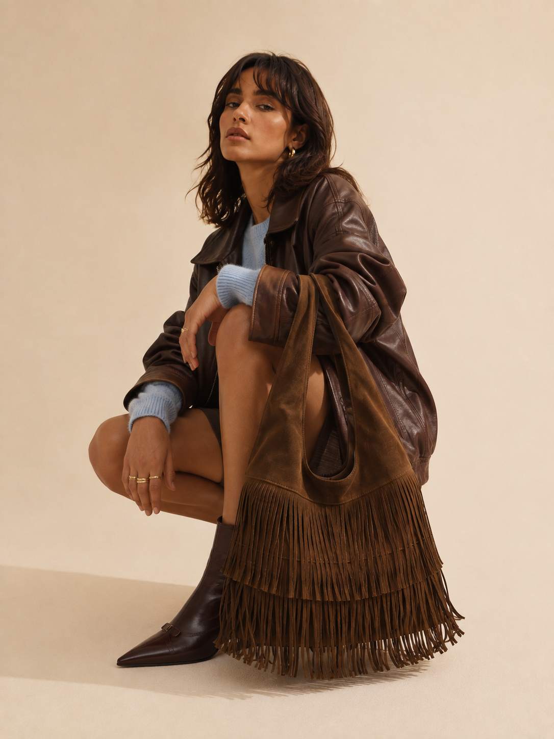 Nora | Bolso de Cuero Nubuck
