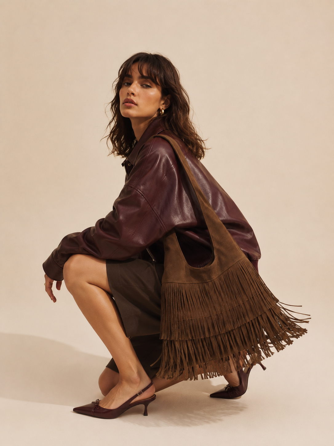 Nora | Bolso de Cuero Nubuck
