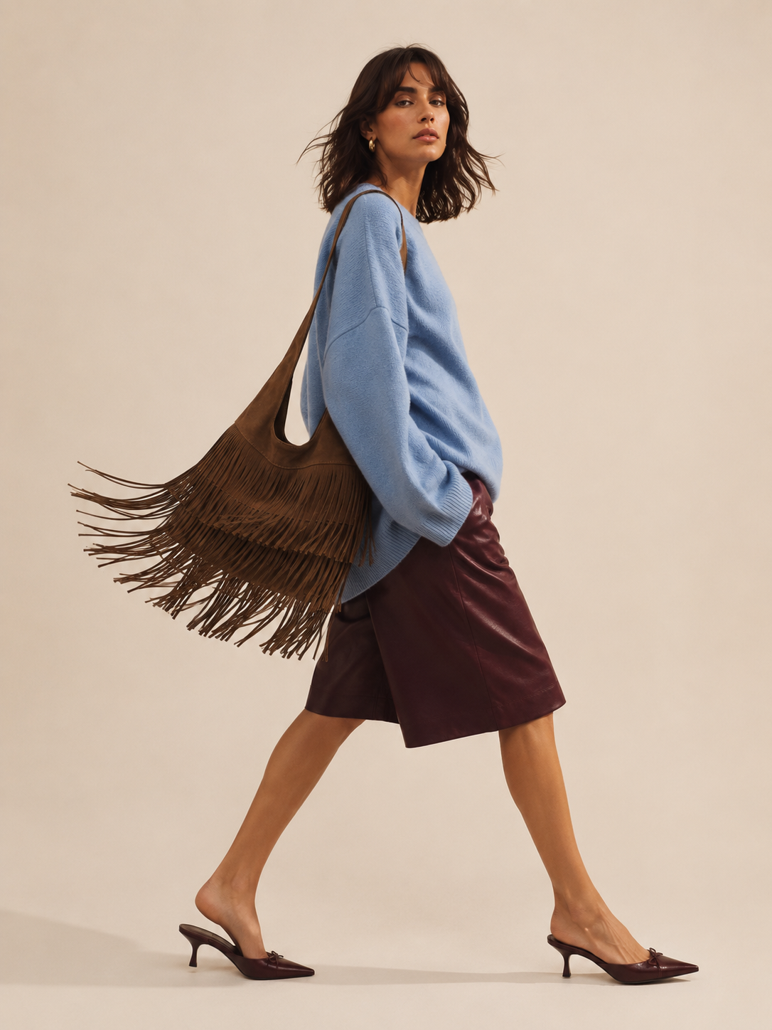 Nora | Bolso de Cuero Nubuck
