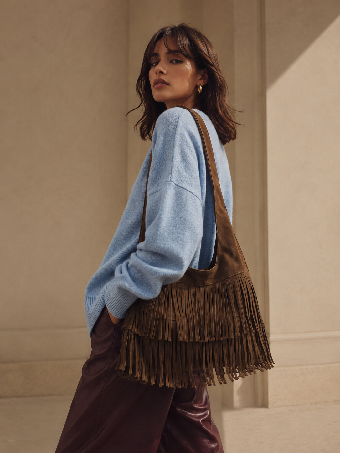 Nora | Bolso de Cuero Nubuck