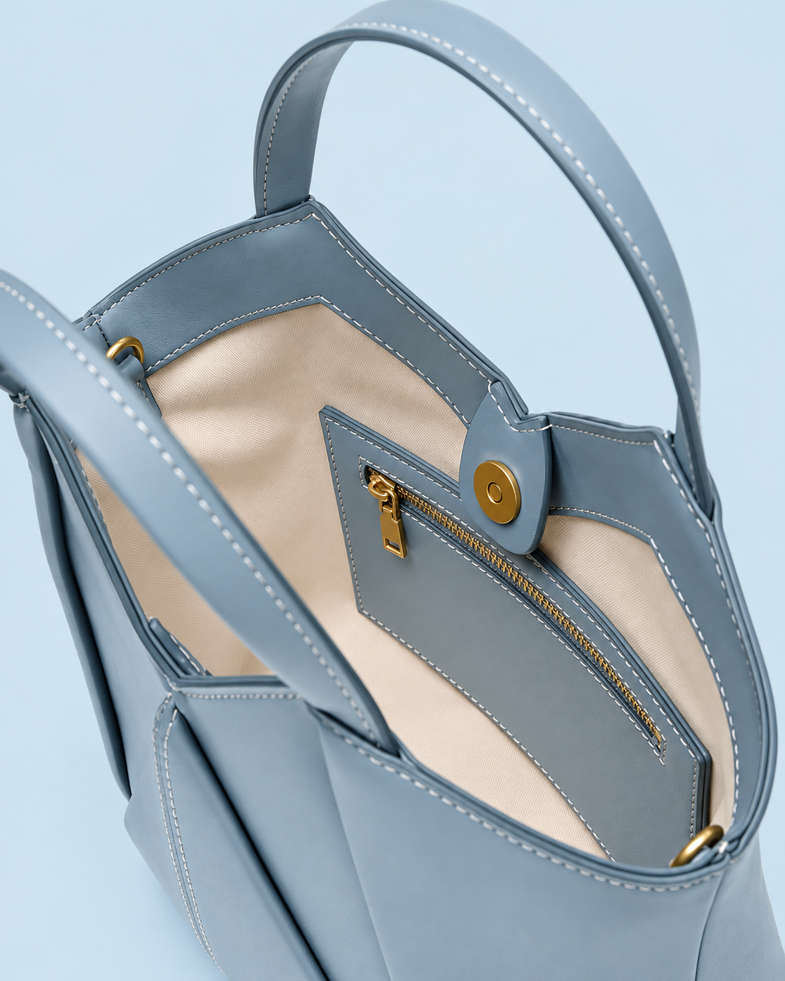 Bolso Geométrico Celeste