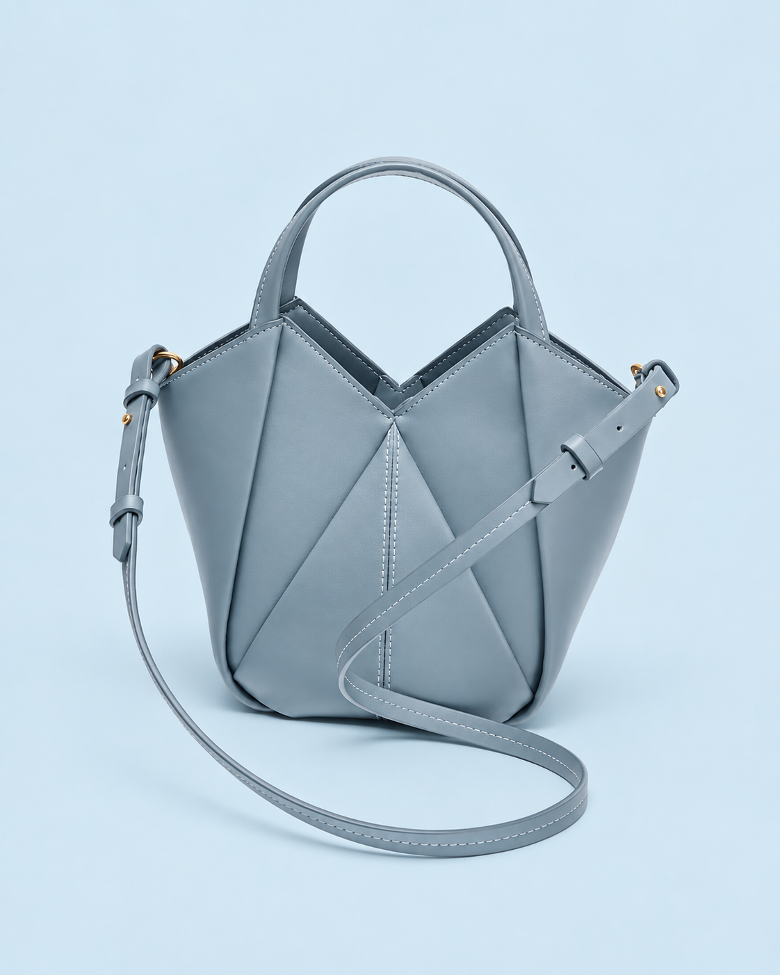 Bolso Geométrico Celeste