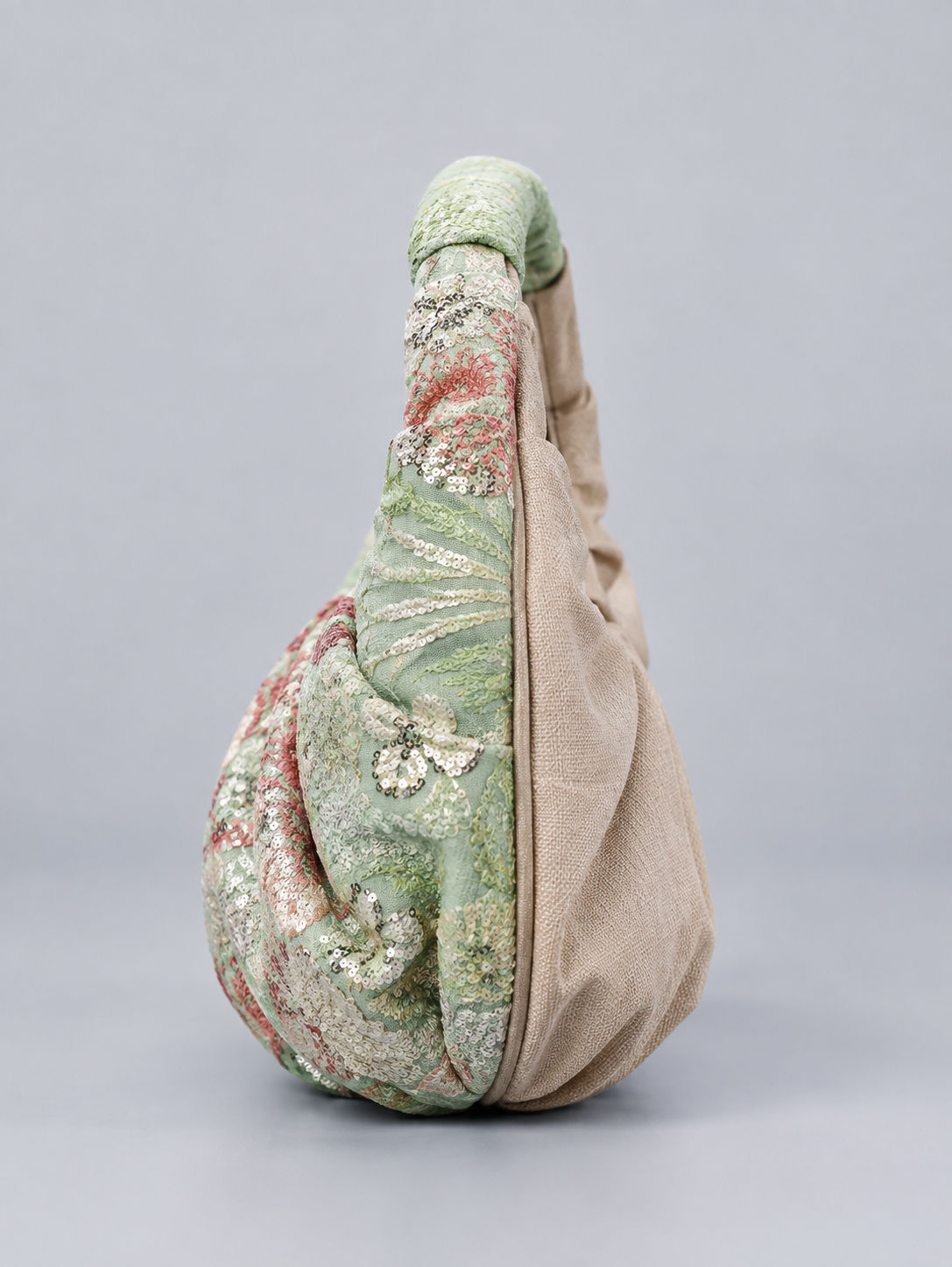 Bolso Bordado Verde Salvia